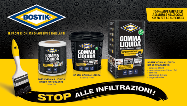 Bostik Gomma Liquida: sigilla, protegge, ripara - TM Tecnomercato