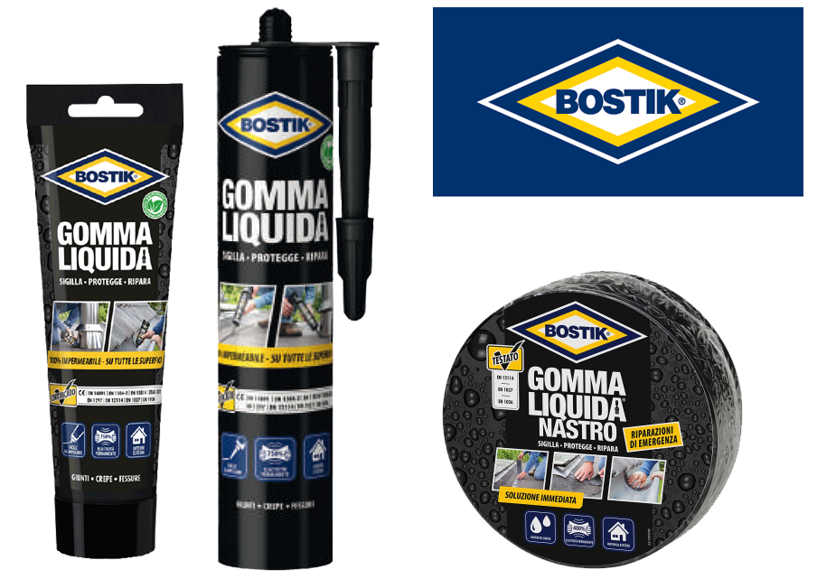 BOSTIK Gomma Liquida in due nuovi formati tubo e tape - TM Tecnomercato